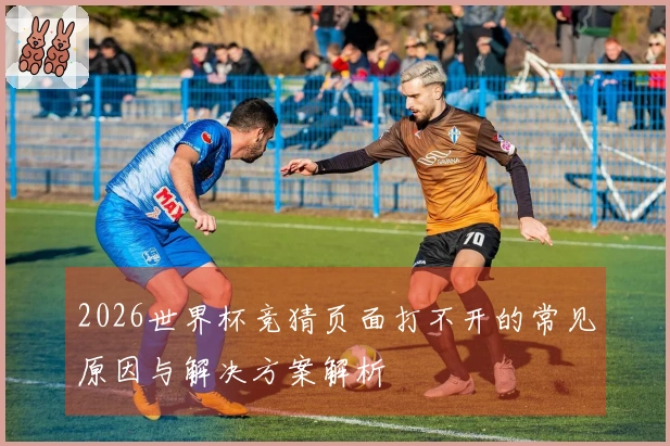 2026世界杯竞猜页面打不开的常见原因与解决方案解析